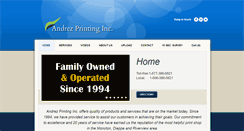 Desktop Screenshot of andrezprinting.com